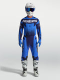 Alpinestars Techstar Swan Gear Set, conjunto de motocross para hombre, azul y azul oscuro, con ajuste atlético racing para MX