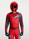 Jersey Racer Hunt de Alpinestars, jersey de motocross para hombre, rojo y gris, con tejido transpirable y malla ventilada