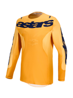 Jersey Racer Amber y Gear Set de Alpinestars, jersey de motocross naranja y azul marino, tejido ligero transpirable
