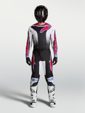 Alpinestars Jersey Fluid Drag y Fluid Drag Gear Set, conjunto de motocross para hombre, negro, blanco y rojo, equipo técnico para rendimiento off-road.