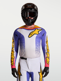 Jersey Fluid Drag de Alpinestars, jersey de motocross para hombre en azul y dorado, tejido transpirable para off-road