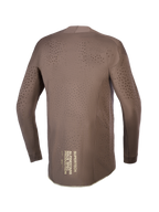 Alpinestars Camiseta Supertech Air Gold Edición Limitada, jersey de motocross para hombre, marrón con gráfico dorado en la espalda, ventilación láser y malla ultraligera