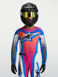 Jersey Supertech Maven Juvenil de Alpinestars, equipo de motocross para jóvenes, azul y naranja coral, construcción de malla ligera de alto rendimiento para competición off-road