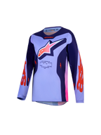 Alpinestars jersey Fluid Hunt juvenil, camiseta de motocross en morado y rosa, tejido técnico y transpirable