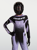 Jersey Alpinestars Stella Techstar Swan para mujer, violeta claro y negro, ajuste de carrera textil de motocross en modelo