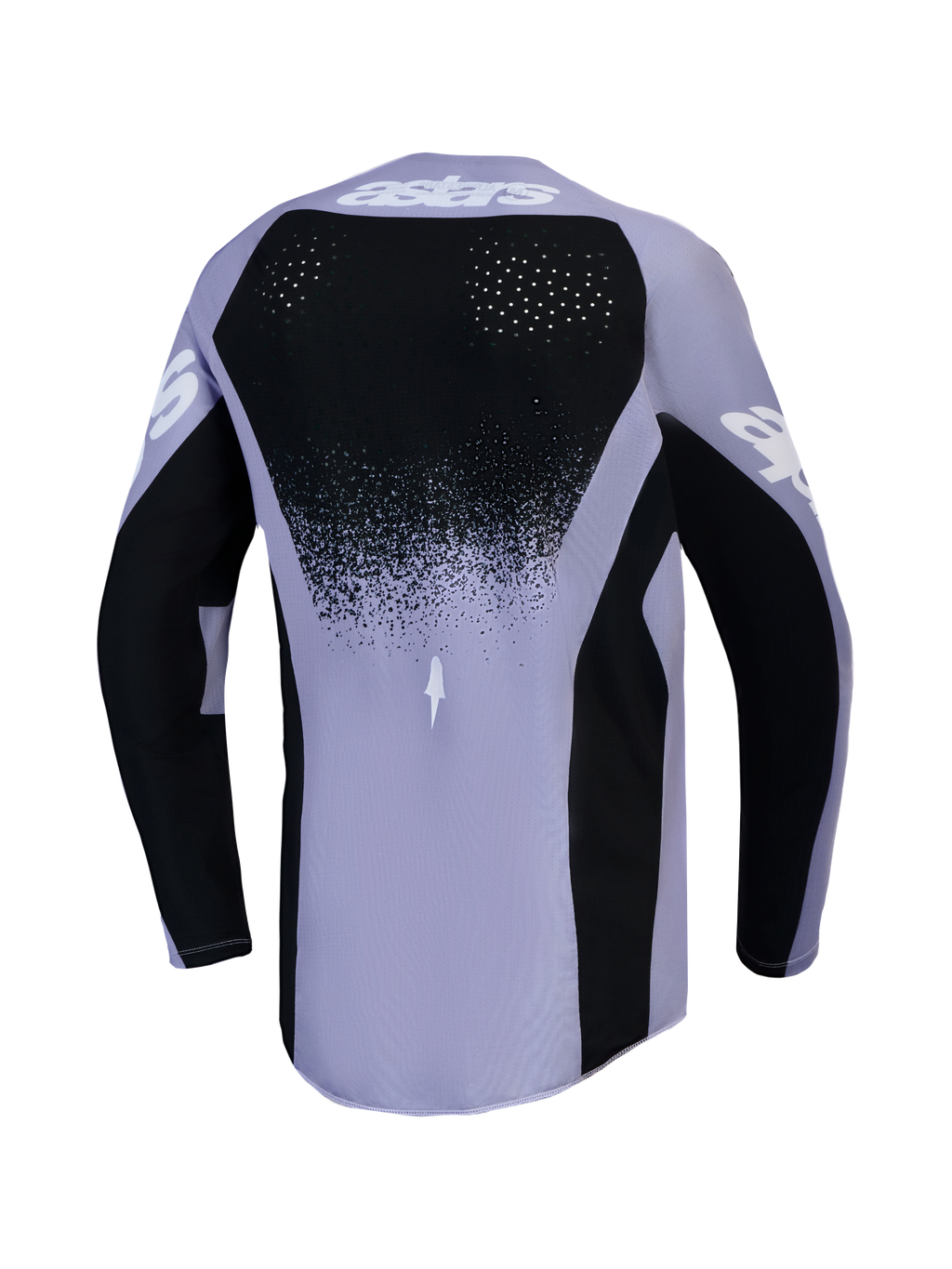 Alpinestars Stella Techstar Swan, jersey de motocross para mujer, violeta claro y negro, con ventilación láser trasera