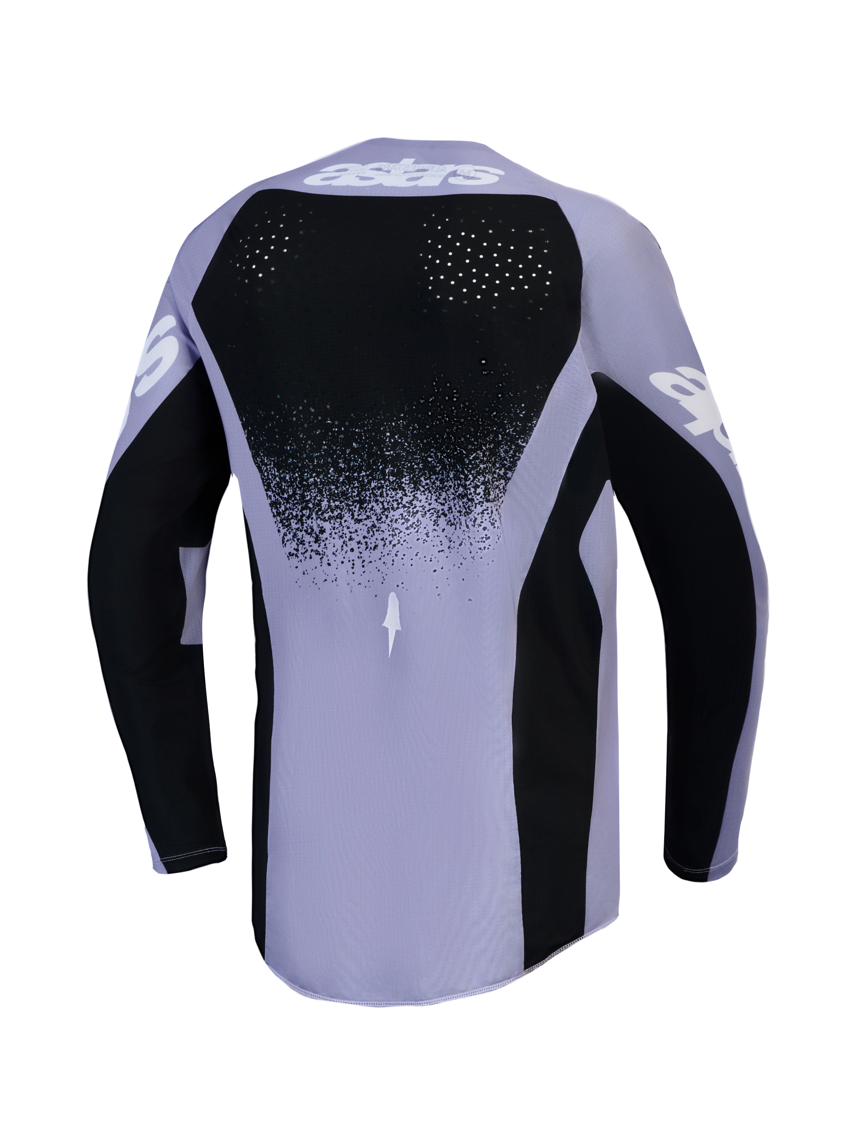 Alpinestars Stella Techstar Swan, jersey de motocross para mujer, violeta claro y negro, con ventilación láser trasera
