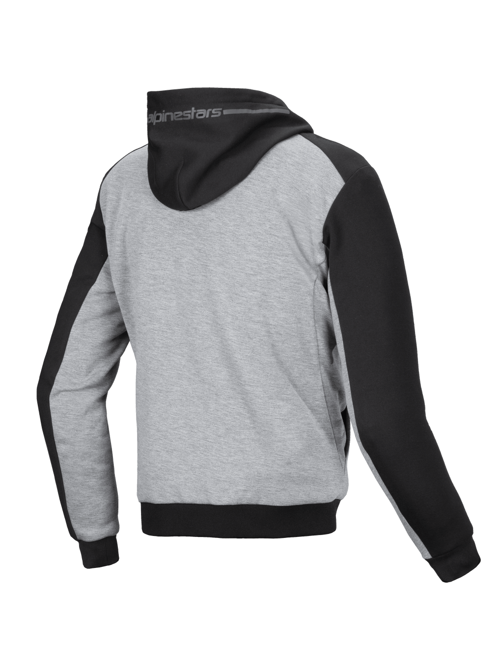Sudadera Alpinestars Chrome V2 Sport, chaqueta de moto urbana para hombre, negra y gris vigoré, refuerzos aramídicos.