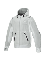 Alpinestars Moflow Air Tech Hoodie, sudadera de moto urbana para hombre, gris, construcción de malla transpirable de alta densidad, preparada para Tech-Air y con protecciones de perfil bajo