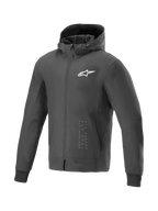 Alpinestars Sudadera Tech Radium, chaqueta de moto urbana cortavientos para hombre, negra y blanca, material textil 3L, preparada para Tech-Air®, con protecciones Nucleon Flex Plus y certificación CE