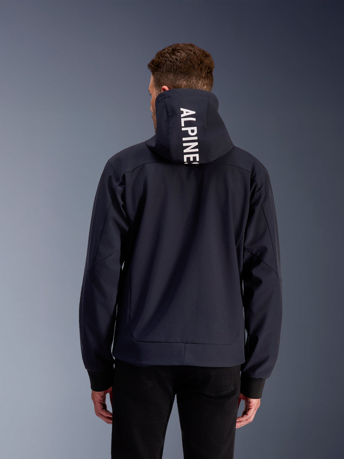 Alpinestars Radium Tech Hoodie, Men's urban motorcycle jacket, Black and White, windproof 3L textile construction.