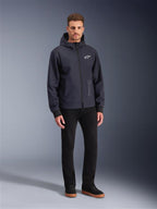 Alpinestars Radium Tech Hoodie, Black and White Urban Motorcycle Jacket, Men's Tech-Air Ready Windproof Gear.