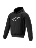 Alpinestars chaqueta con capucha Ageless, chaqueta de moto urbana para hombre, negra y blanca, con protección Nucleon.