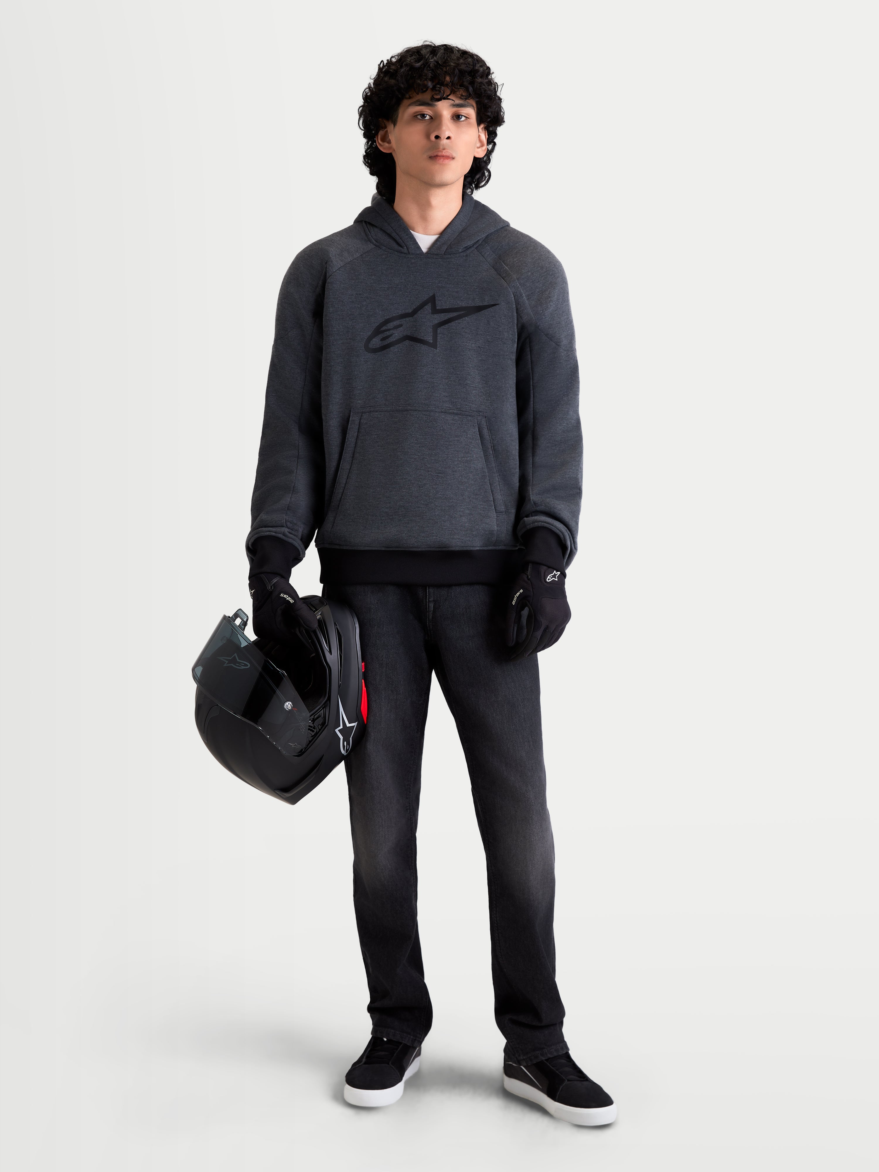 Alpinestars フーディー　ジャケット ブラック グレー Ageless Hoodie - Gray Motorcycle Jacket | Alpinestars®