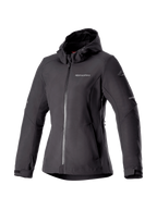 Alpinestars Stella Neo Waterproof Hoodie, Women's Urban Road Jacket, Black, Protective Softshell, CE Certified.