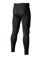 Alpinestars ZX Evo V3 Bottom, pantalones de capa base para automovilismo, negro, vista trasera 3/4 que muestra mallas ajustadas resistentes a las llamas, construcción de malla jacquard para transpirabilidad en deportes de motor