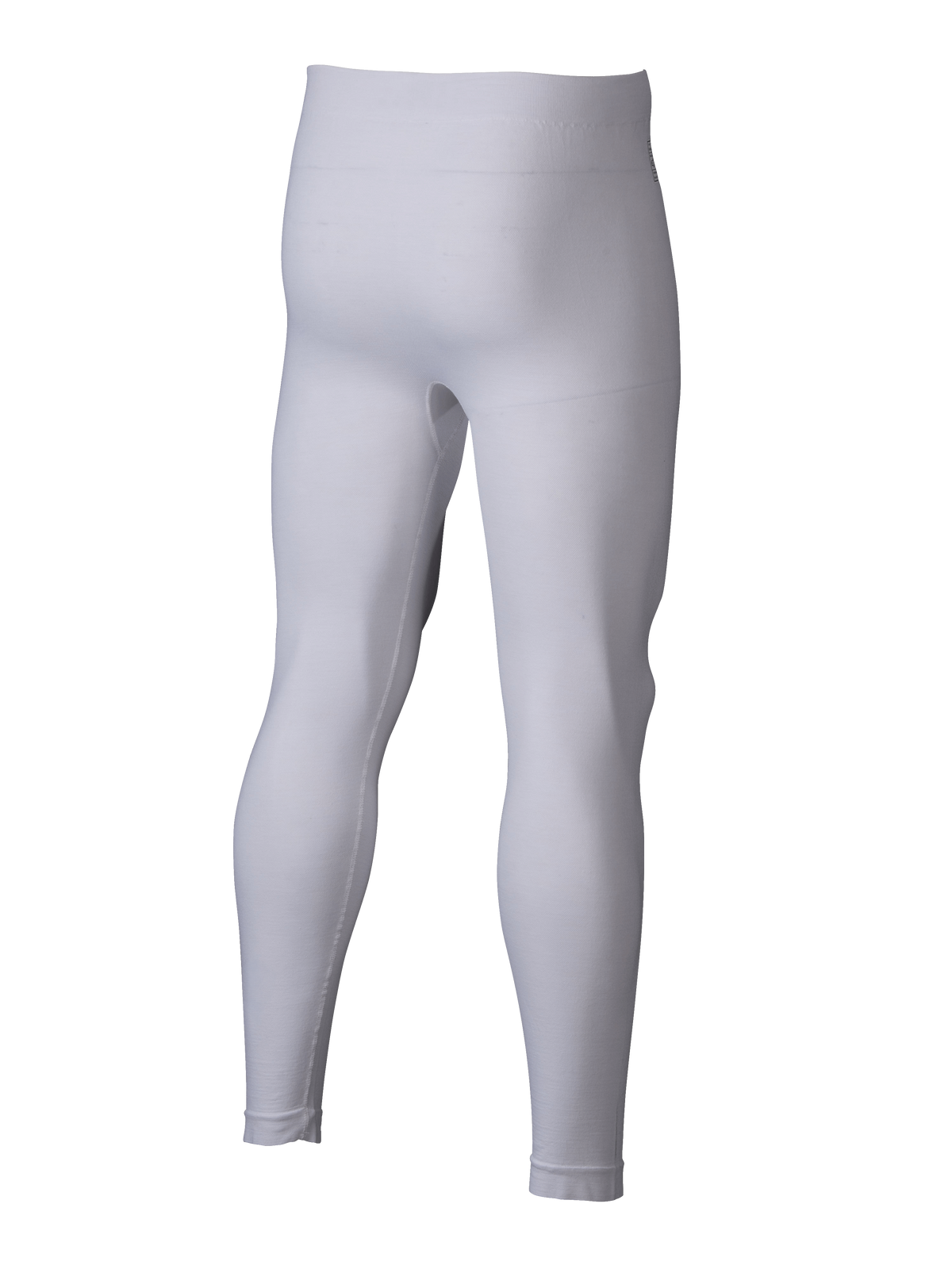 Alpinestars ZX Evo V3 Bottom, capa base de automovilismo, blanco, vista trasera de pantalones resistentes a las llamas, construcción ligera y sin costuras para deportes de motor