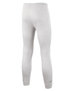 Alpinestars Race V3 Bottom, pantalones de capa base para automovilismo, blanco, vista posterior con tejido texturizado resistente a las llamas, cintura elástica y puños acanalados en los tobillos, diseñado para uso profesional en deportes de motor