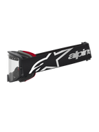 Alpinestars Supertech Dura Air Fluid, gafas de motocross negras y rojas con lente transparente para competición off-road