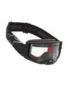 Alpinestars Supertech Dura Air Fluid, gafas de motocross, negro y plateado, con lente de policarbonato transparente
