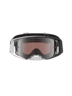Alpinestars Supertech Hiten, gafas de motocross con montura moteada blanca y negra y lente plateada de espejo