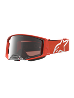 Alpinestars Supertech Vesta, gafas de motocross para carreras, naranja con lente de espejo plateada y flujo de aire optimizado