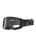 Alpinestars Supertech Vesta, gafas de motocross para off-road, negras mate y plateadas, con lente transparente