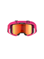 Gafas Alpinestars Vision 8 Corp, gafas de motocross, montura rosa con lente Mirror Red, con correa rosa ancha con patrón de silicona ondulado, montura A-FLEX con soportes, gafas de alto rendimiento para off-road
