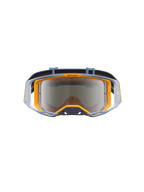 Gafas Alpinestars Vision 8 Maven para motocross, azul polvo y naranja, con lente de espejo plateada para off-road.