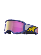 Alpinestars Vision 5 Drag, gafas de motocross con marco morado, lente de espejo rosa y ventilación RAM-AIR