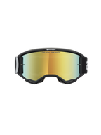 Alpinestars Vision 5 Hone, gafas de motocross para off-road, negras con lente de espejo dorada, sistema de ventilación RAM-AIR para carreras de motocross