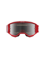 Alpinestars Vision 5 Hone, gafas de motocross para hombre, rojas y blancas, lente plateada de espejo, sistema de ventilación RAM-AIR para conducción off-road