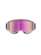 Alpinestars Vision 5 Rora, gafas de motocross grises y rosa con lente de espejo rosa y construcción A-FLEX de uretano