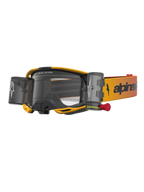 Alpinestars Vision 8 Amber Roll Off, gafas de motocross amarillas y negras, con sistema roll off y lente transparente