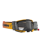 Gafas Alpinestars Vision 8 Amber Roll Off, gafas de motocross amarillas y negras con lente transparente y sistema roll off