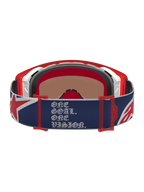 Alpinestars Supertech Limited Edition Fiftyfold, gafas de motocross para off-road, azul y rojo, con correa ajustable y texto One Goal One Vision