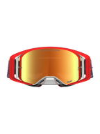 Gafas Alpinestars Supertech LE Fiftyfold para motocross, rojas y azules con lentes de espejo rojos, edición limitada.