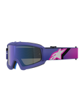 Alpinestars Vision Youth Corp Goggles, gafas de motocross, morado y rosa flúor, con lente azul espejo y correa en degradado con el logotipo de Alpinestars en blanco, diseñadas para jóvenes pilotos de off-road