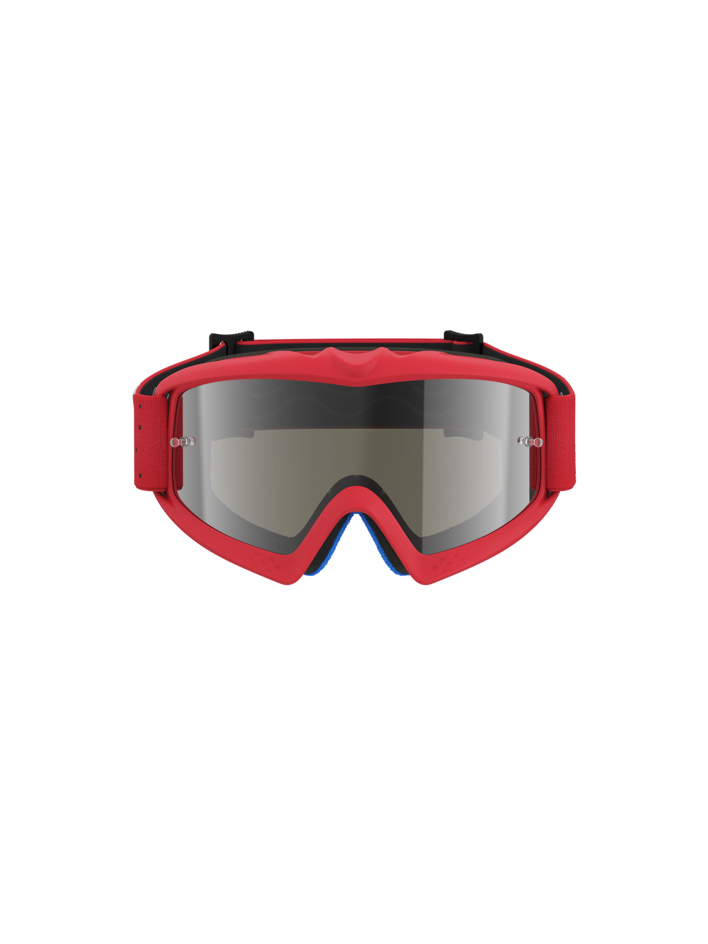 Alpinestars Vision Vesta Juvenil, gafas de motocross, rojo fluorescente y plateado, lente de espejo anti-vaho