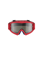 Alpinestars Vision Vesta Juvenil, gafas de motocross, rojo fluorescente y plateado, lente de espejo anti-vaho