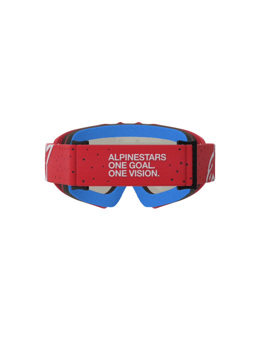 Gafas Alpinestars Vision Vesta Juvenil, para motocross, rojas y azules, con correa ajustable y espuma facial suave.