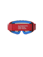 Gafas Alpinestars Vision Vesta Juvenil, para motocross, rojas y azules, con correa ajustable y espuma facial suave.