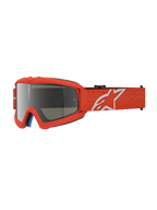 Gafas Alpinestars Vision Vesta Juvenil, gafas de motocross naranja con lente de espejo plateada antivaho y logotipo Astars