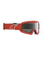 Alpinestars Vision Vesta Juvenil, gafas de motocross en naranja con lente de espejo plateada antivaho, protección off-road para niños