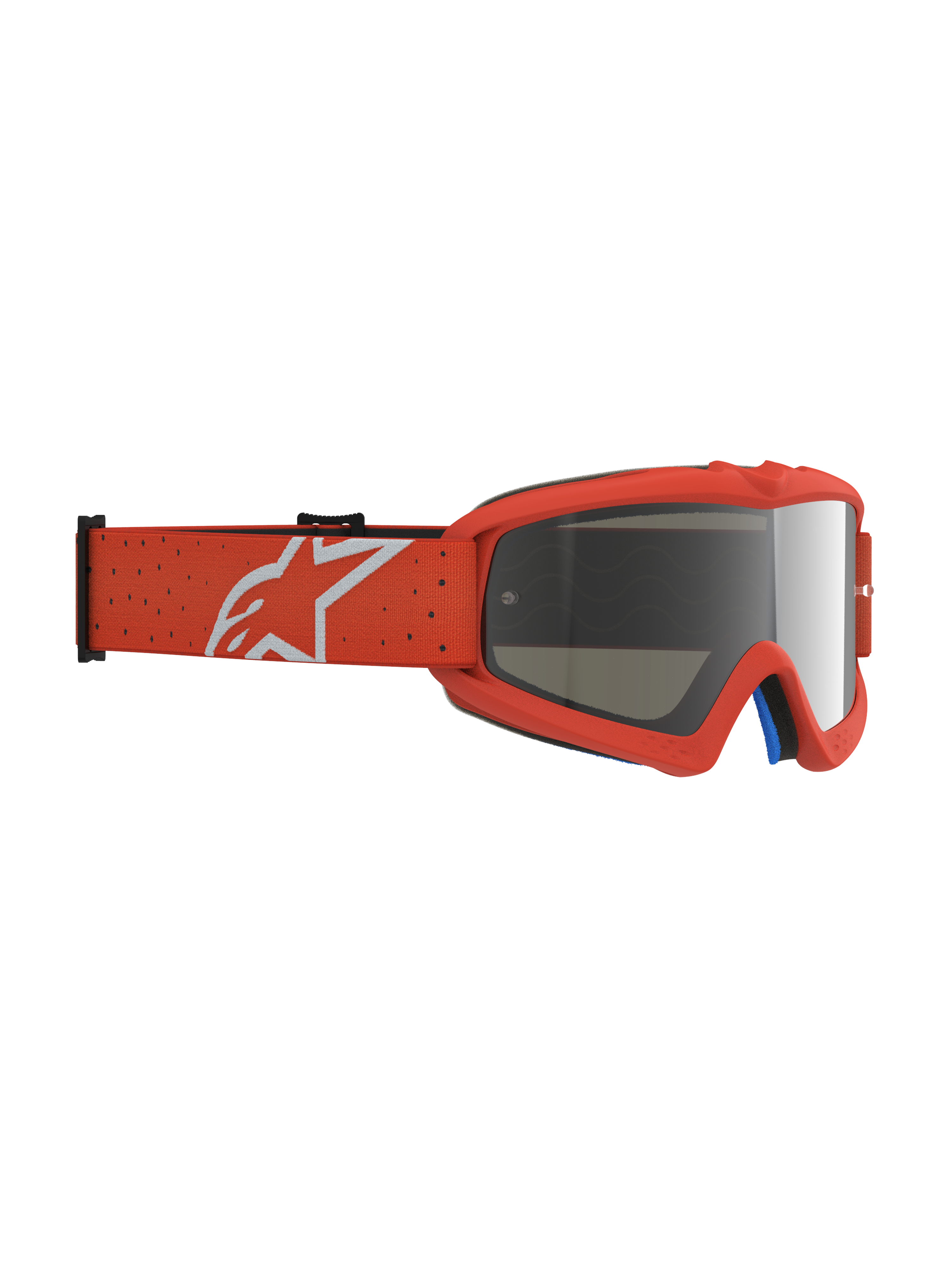 Alpinestars Vision Vesta Juvenil, gafas de motocross en naranja con lente de espejo plateada antivaho, protección off-road para niños