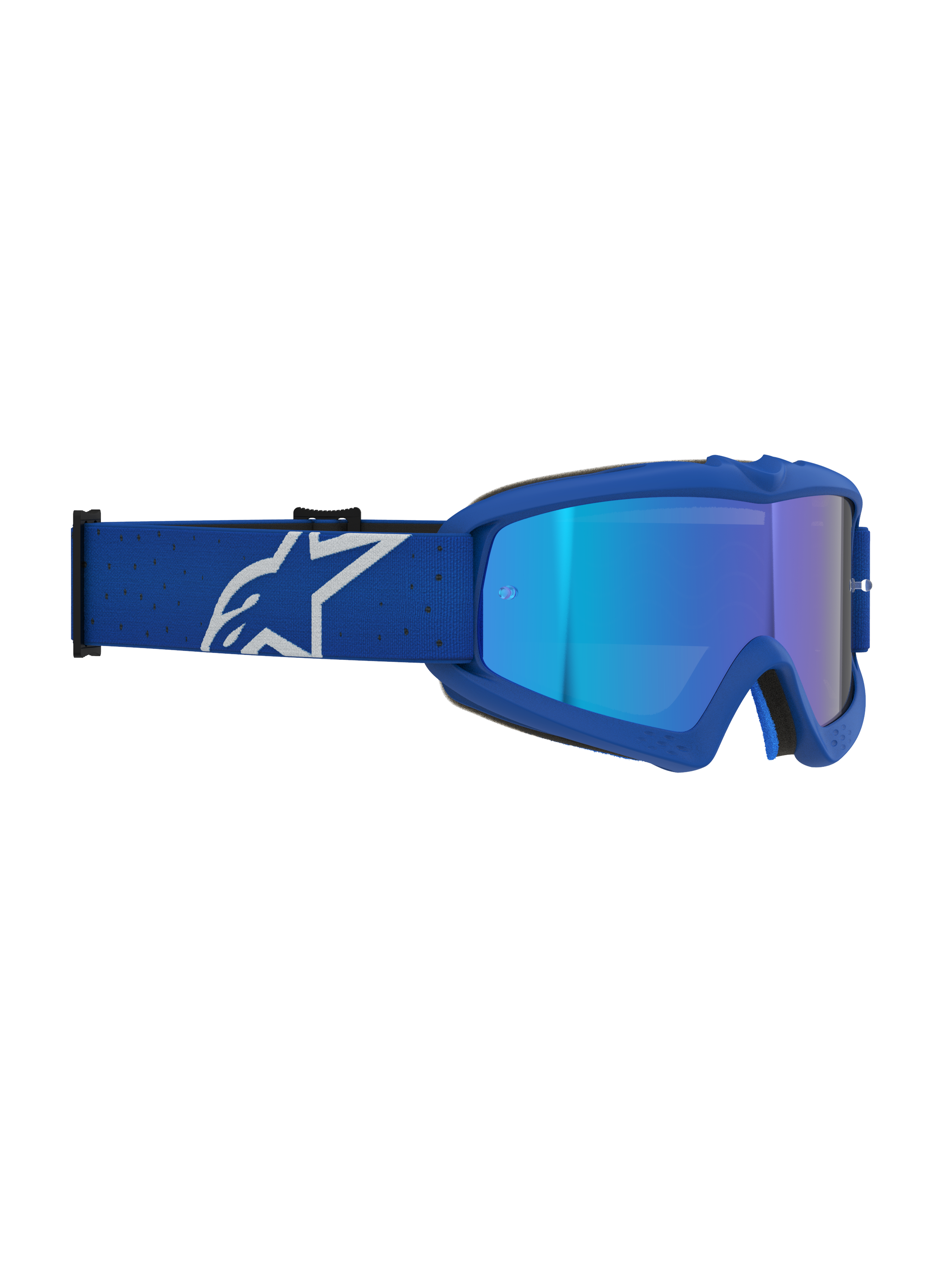 Alpinestars Vision Vesta juvenil, gafas de motocross, azul y blanco, lente azul espejada, certificadas CE