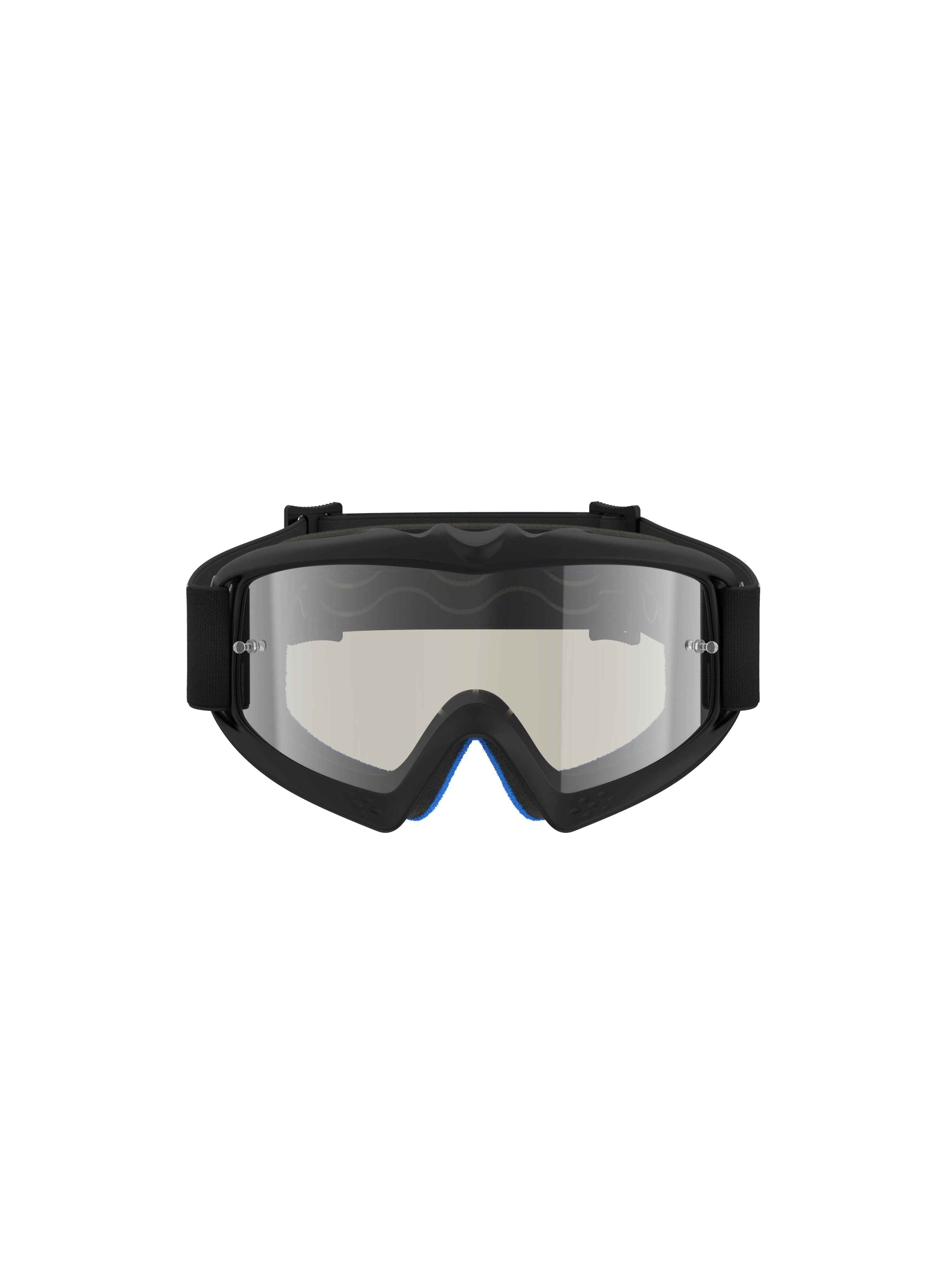 Gafas Alpinestars Vision Atrox Juvenil, gafas de motocross, montura negra con lente de espejo plateada y ajuste infantil
