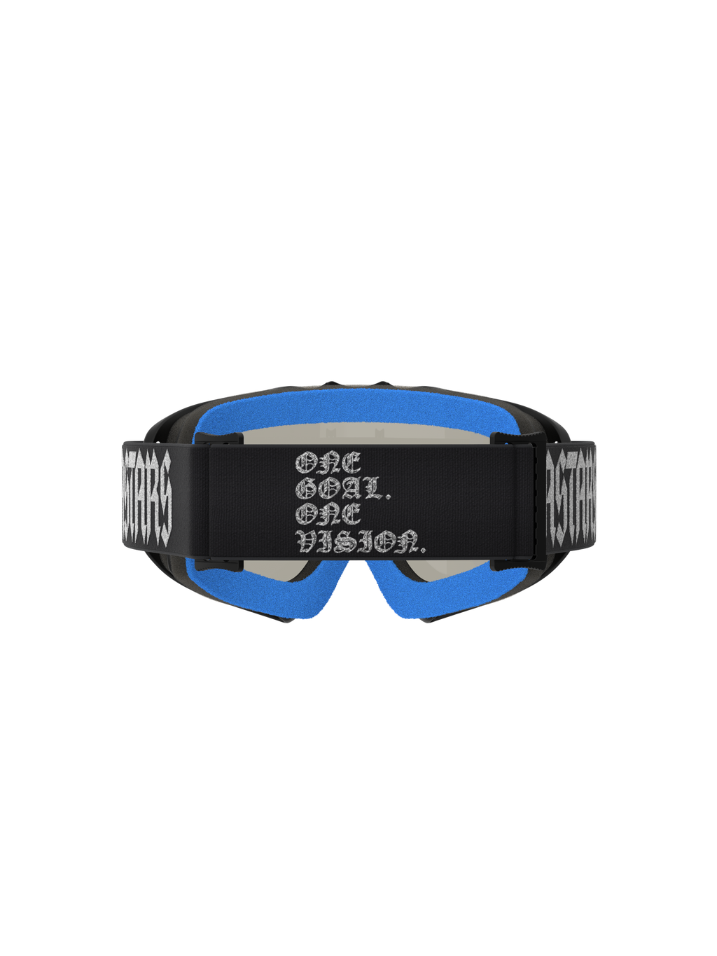 Alpinestars Vision Atrox Juvenil, gafas de motocross negras y azules, correa con el lema One Goal One Vision