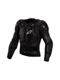 Alpinestars Bionic Action V3, chaqueta protectora de motocross negra y blanca con protectores A-Morph certificados CE Nivel 1.