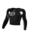 Alpinestars Bionic Race, parte superior de protección de motocross, negro, malla elástica con protectores A-Morph CE nivel 1